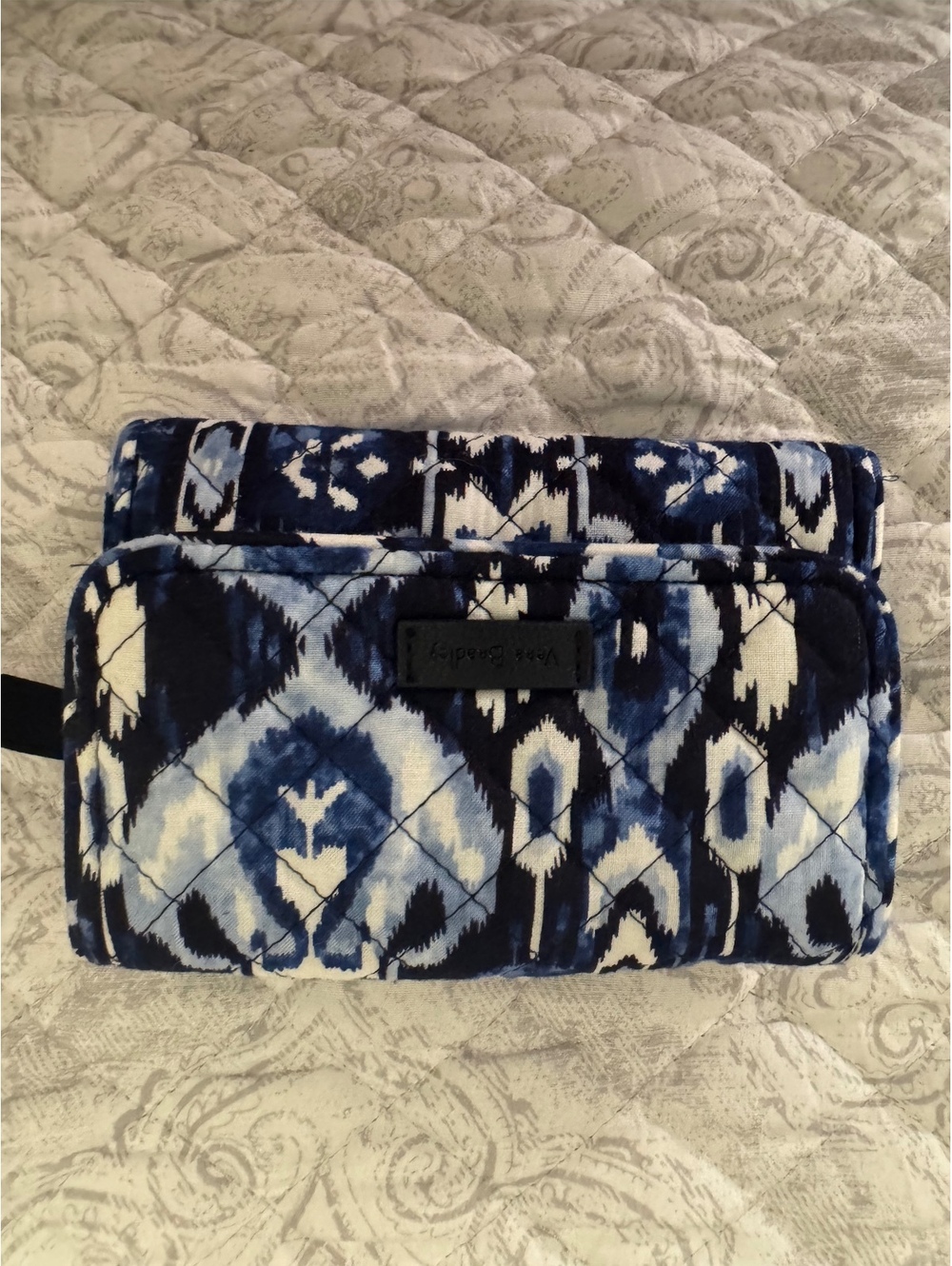 Vera Bradley Blue Ikat Quilted RFID Wallet